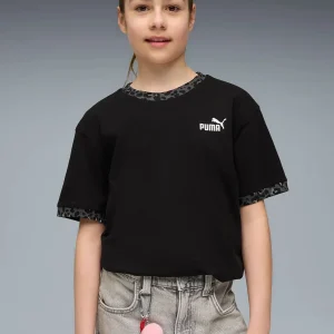 T-SHIRT GIROCOLLO PUMA DA BAMBINA NERO