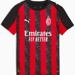 MAGLIA GARA HOME AC MILAN PUMA RAGAZZI ROSSO NERO