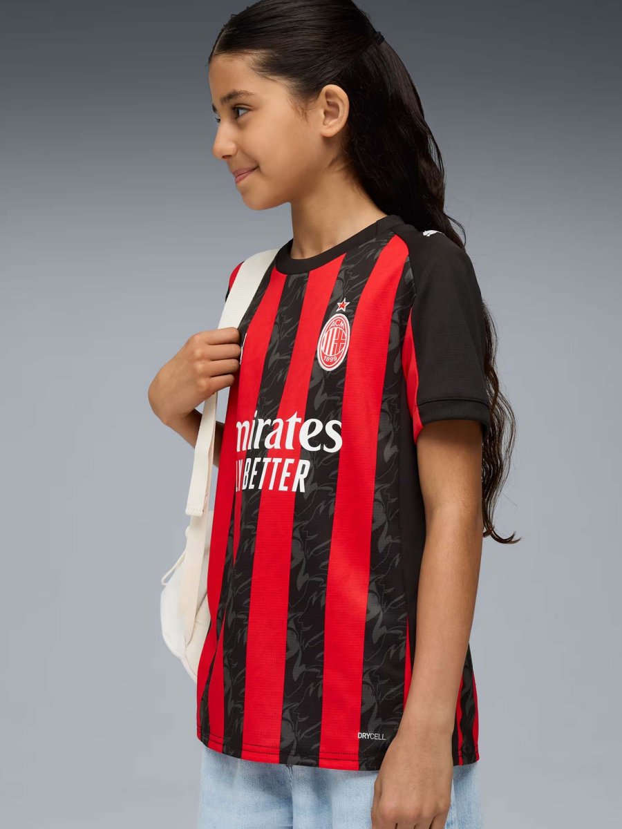 MAGLIA GARA HOME AC MILAN PUMA RAGAZZI ROSSO NERO - immagine 3