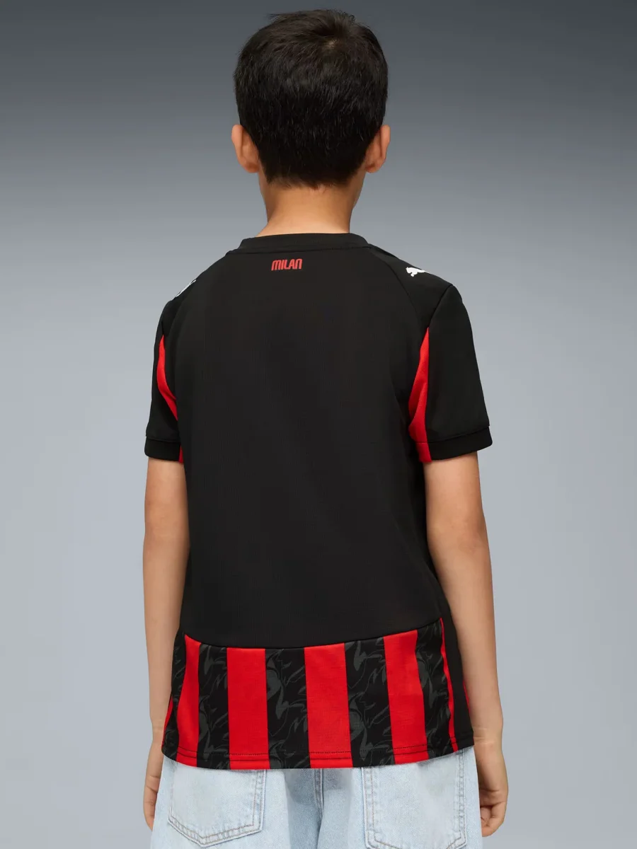 MAGLIA GARA HOME AC MILAN PUMA RAGAZZI ROSSO NERO - immagine 5