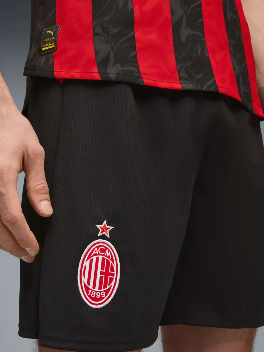 SHORT HOME AC MILAN PUMA UOMO NERO - immagine 3