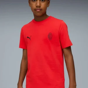 T-SHIRT ESSENTIAL AC MILAN PUMA RAGAZZO ROSSO