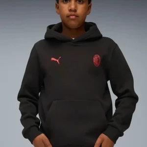 FELPA CON CAPPUCCIO ESSENTIAL AC MILAN RAGAZZO NERO
