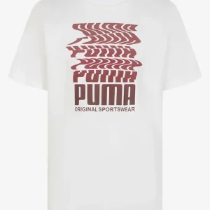 T-SHIRT BTS PUMA DA BAMBINO BIANCO