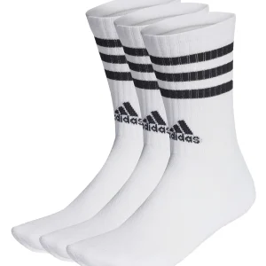 CALZE 3-STRIPES CUSHIONED 3 PAIA ADIDAS UNISEX BIANCO