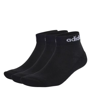 CALZE SET 3 PAIA NERO ADIDAS LINEAR CUSHIONED UNISEX