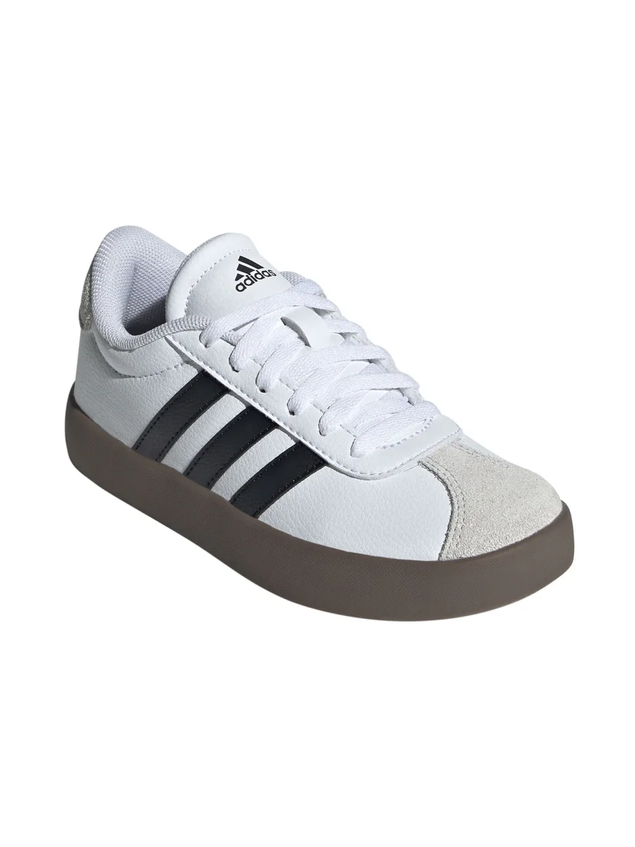 SNEAKERS VL COURT 3.0 ADIDAS JUNIOR UNISEX BIANCO NERO - immagine 3