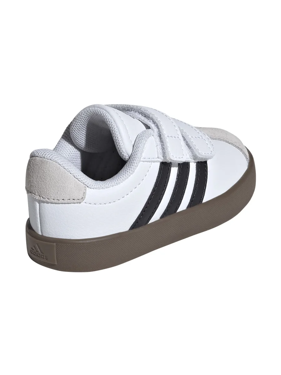 SNEAKERS VL COURT 3.0 ADIDAS JUNIOR UNISEX BIANCO-NERO - immagine 4