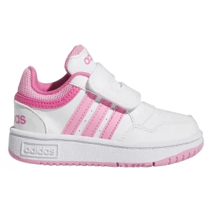 SNEAKERS HOOPS 3.0 ADIDAS DA BAMBINA BIANCO ROSA