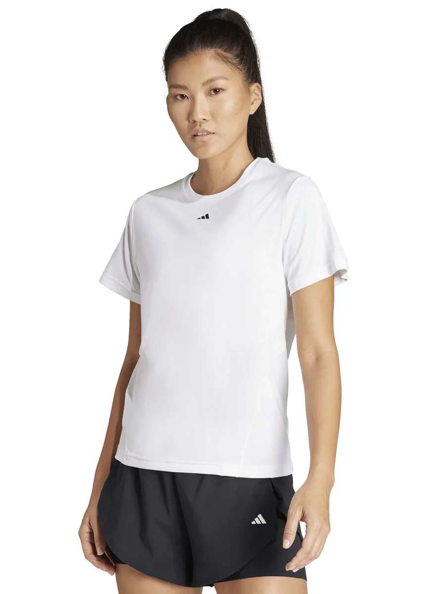T-SHIRT DESIGNED FOR TRAINING ADIDAS DONNA BIANCO - immagine 2