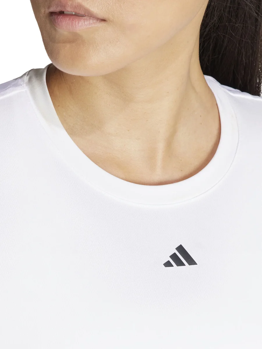T-SHIRT DESIGNED FOR TRAINING ADIDAS DONNA BIANCO - immagine 5