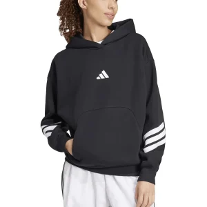 FELPA NERA ADIDAS FUTURE ICONS 3STRIPES DA DONNA