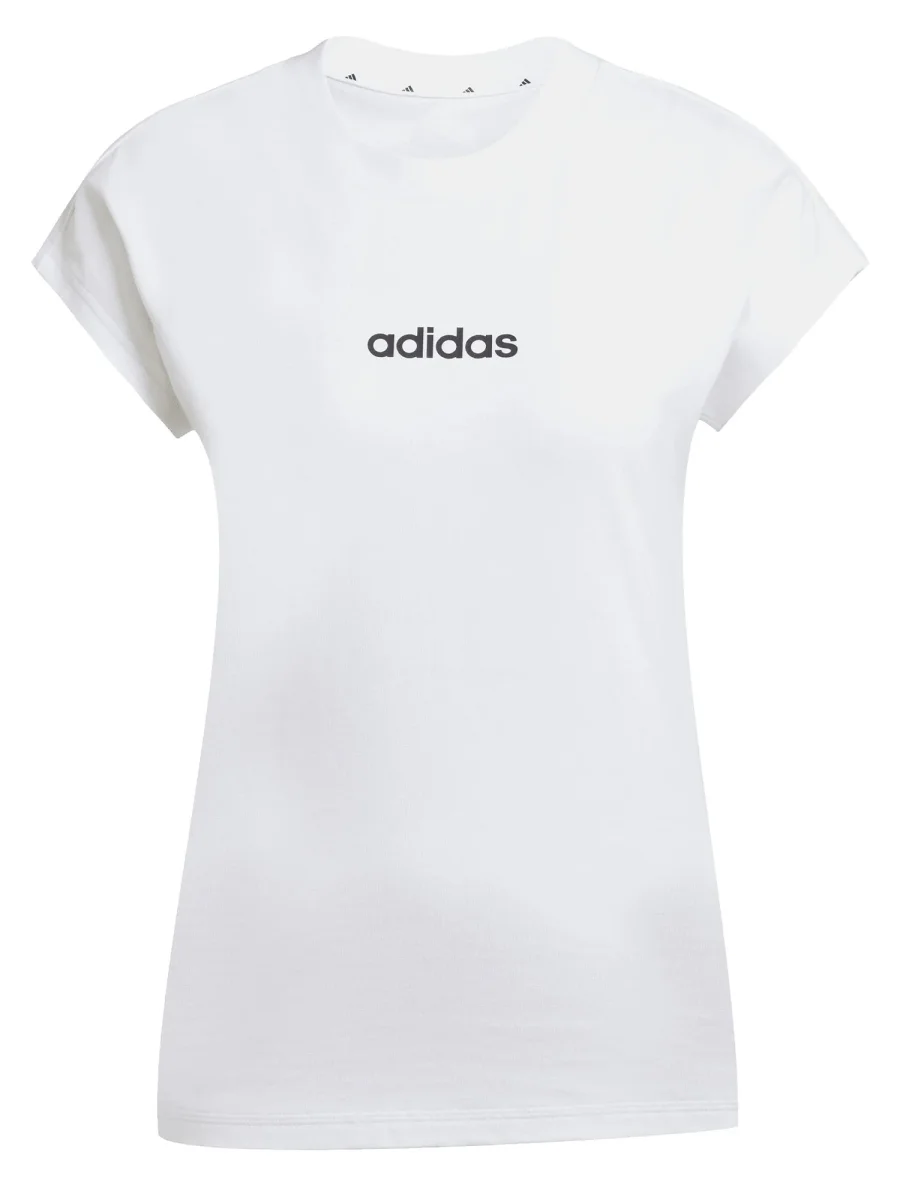 T-SHIRT ESSENTIALS LINEAR ADIDAS DONNA BIANCO - immagine 3