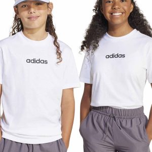 T-SHIRT BIANCA ADIDAS ESSENTIALS JUNIOR UNISEX
