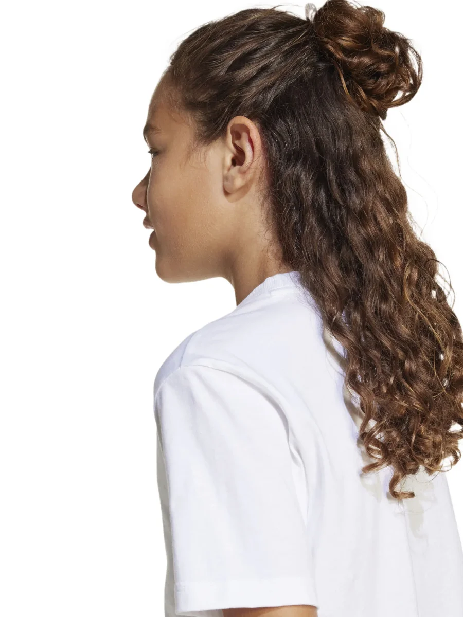 T-SHIRT BIANCA ADIDAS ESSENTIALS JUNIOR UNISEX - immagine 6