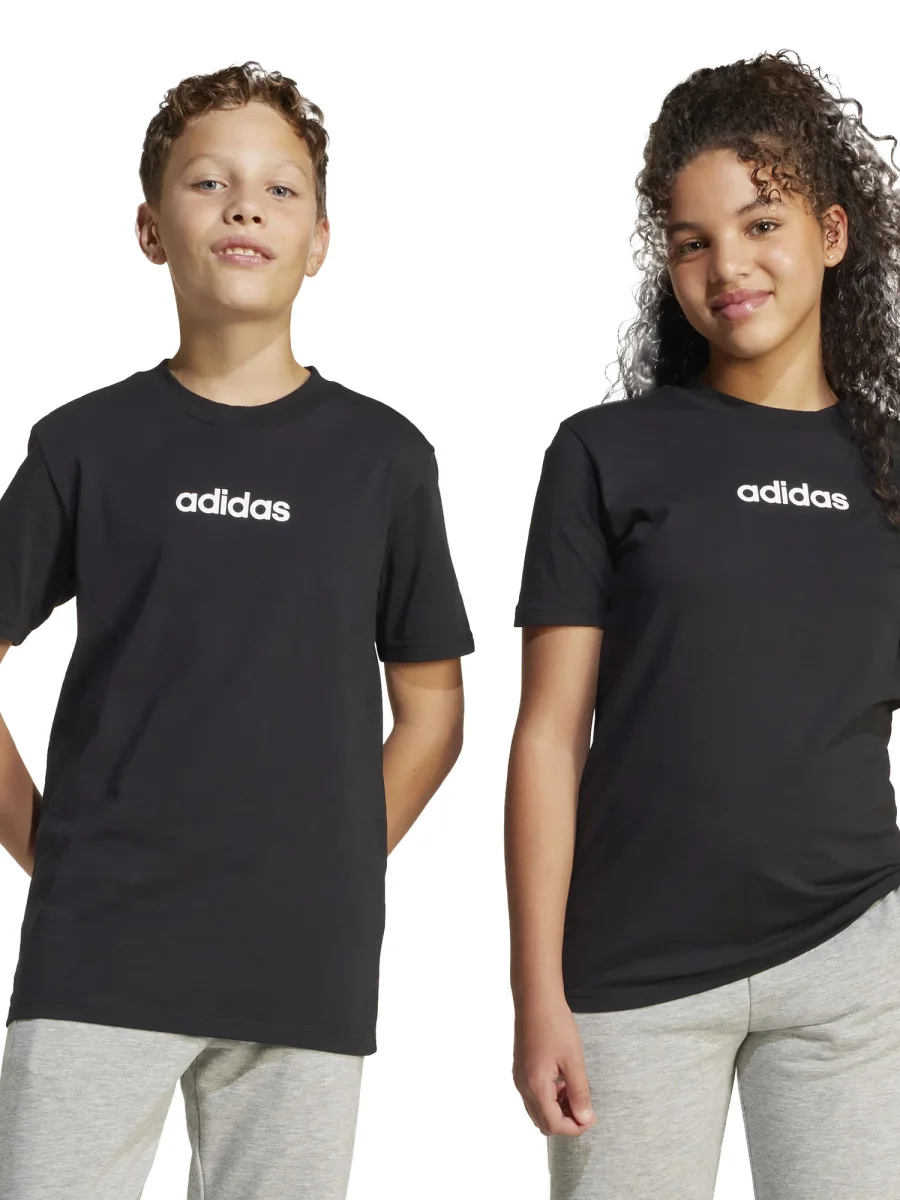 T-SHIRT NERA ADIDAS ESSENTIALS JUNIOR UNISEX - immagine 2