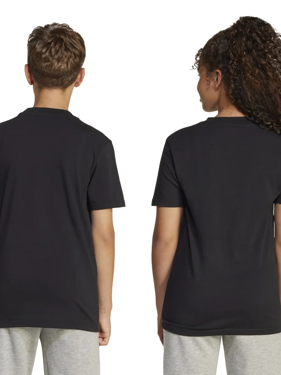 T-SHIRT NERA ADIDAS ESSENTIALS JUNIOR UNISEX - immagine 4