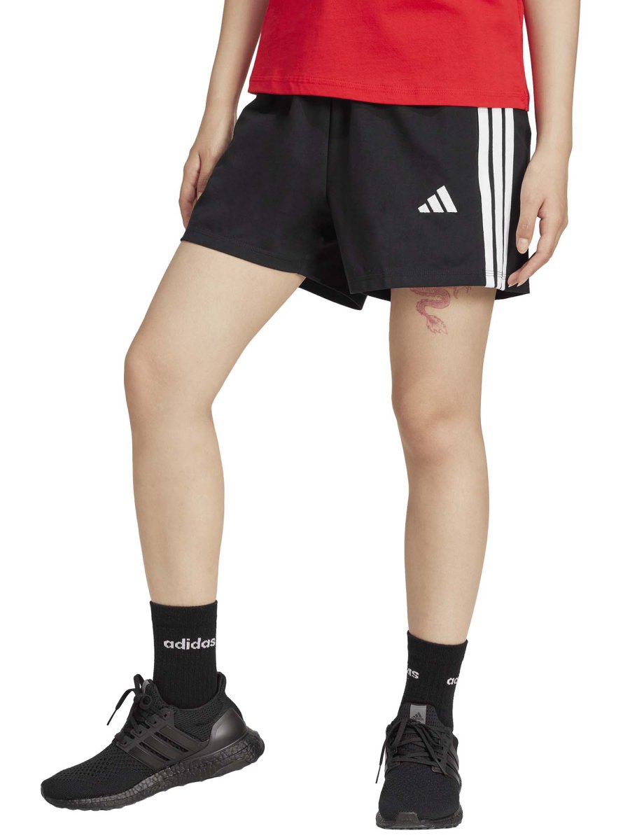 SHORT NERO ADIDAS ESSENTIALS 3STRIPES DA DONNA
