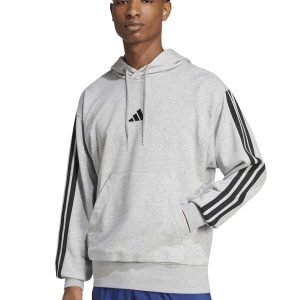 FELPA GRIGIA ADIDAS FULL-TOUCH 3STRIPES DA