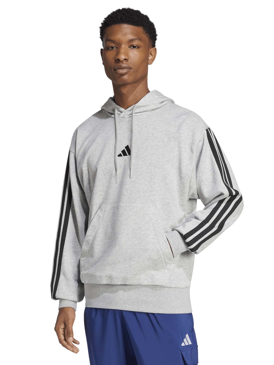 FELPA GRIGIA ADIDAS FULL-TOUCH 3STRIPES DA - immagine 2