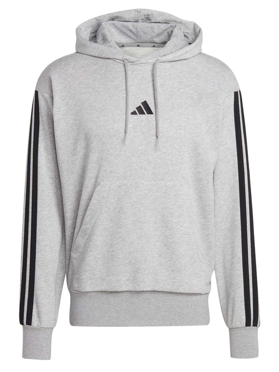 FELPA GRIGIA ADIDAS FULL-TOUCH 3STRIPES DA - immagine 3