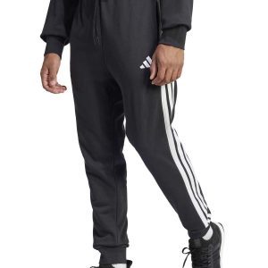 PANTALONE NERO ADIDAS ESSENTIALS 3STRIPES DA UOMO