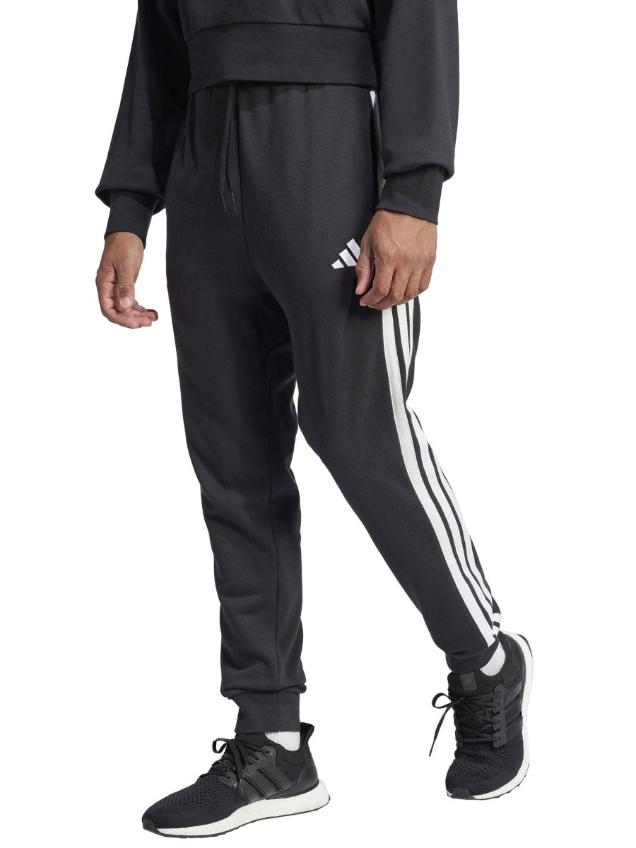 PANTALONE NERO ADIDAS ESSENTIALS 3STRIPES DA UOMO