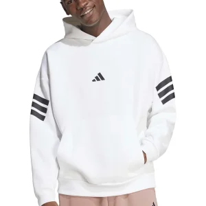 FELPA FUTURE ICONS 3-STRIPES ADIDAS DA UOMO BIANCO