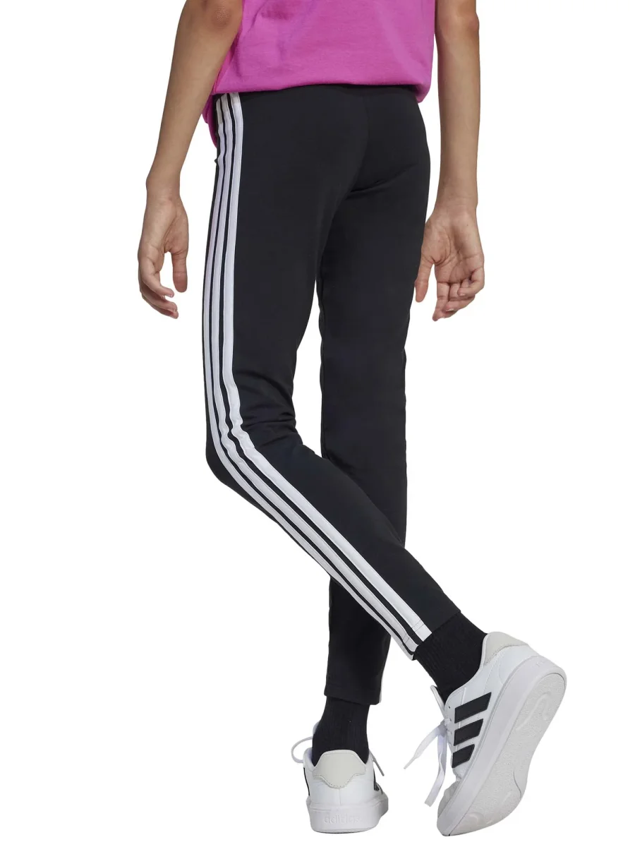 LEGGINGS NERO ADIDAS ESSENTIALS 3STRIPES DA BAMBINA - immagine 4