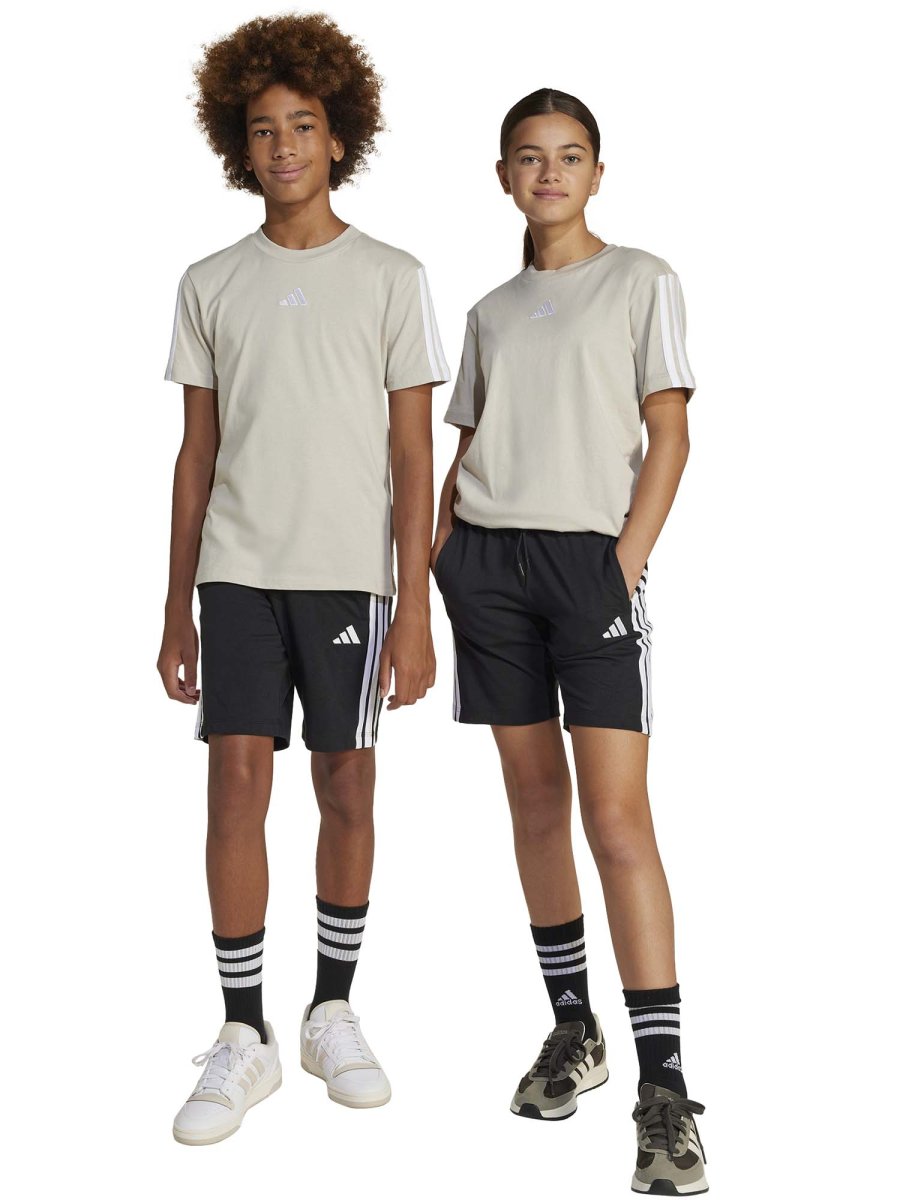 SHORT NERO ADIDAS 3STRIPES JUNIOR UNISEX - immagine 2