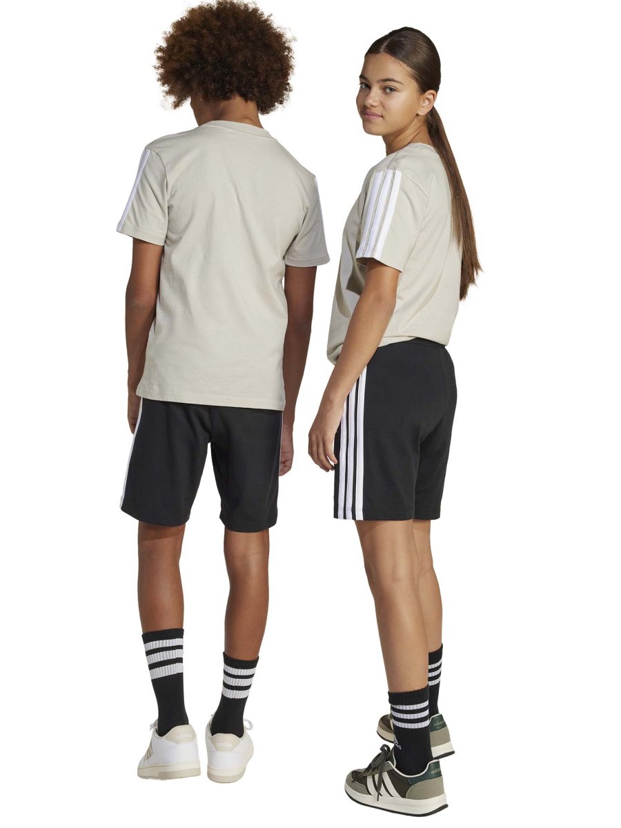 SHORT NERO ADIDAS 3STRIPES JUNIOR UNISEX - immagine 4