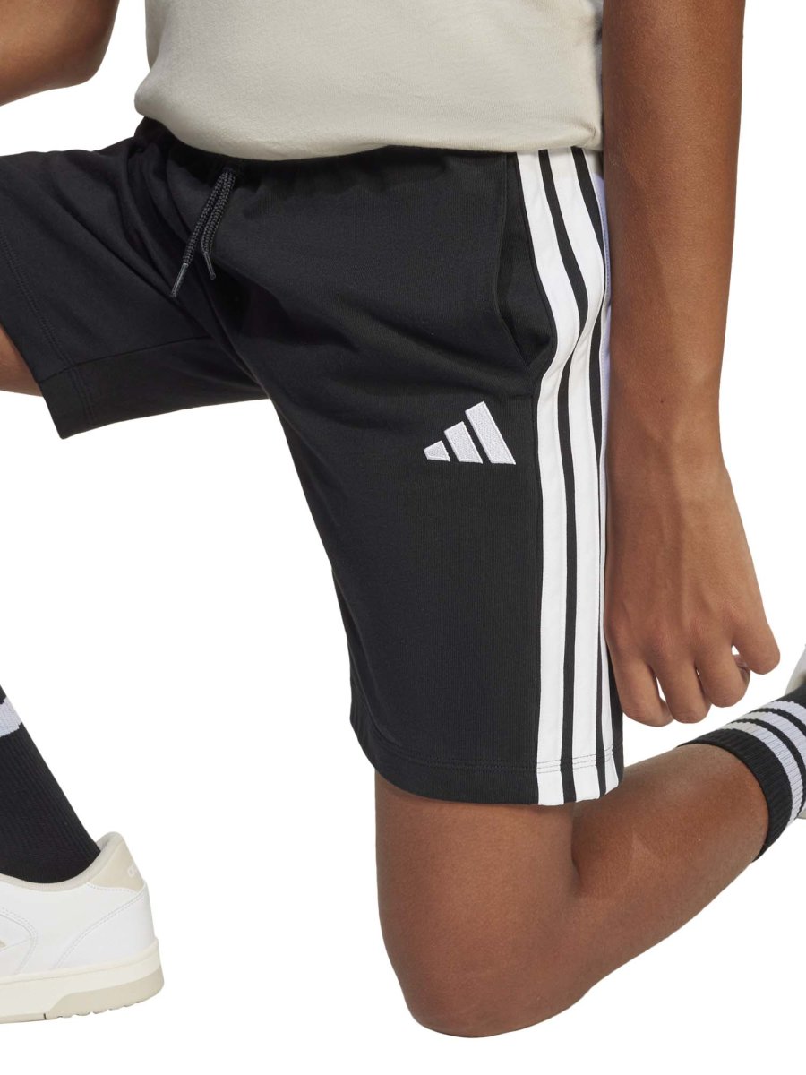 SHORT NERO ADIDAS 3STRIPES JUNIOR UNISEX - immagine 7