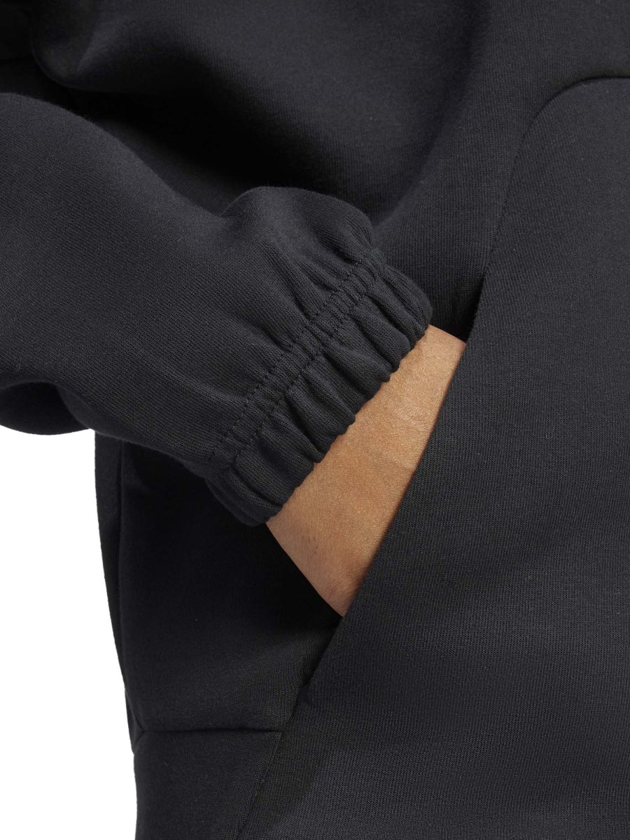 FELPA FULL ZIP ADIDAS DA RAGAZZA NERO - immagine 5