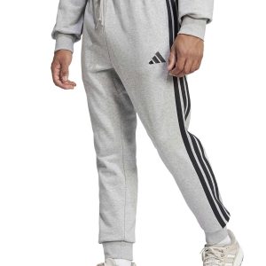PANTALONE ESSENTIAL 3-STRIPES ADIDAS DA UOMO GRIGIO