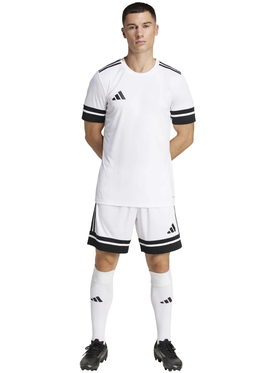 T-SHIRT SQUADRA 25 ADIDAS DA UOMO BIANCO-NERO - immagine 5