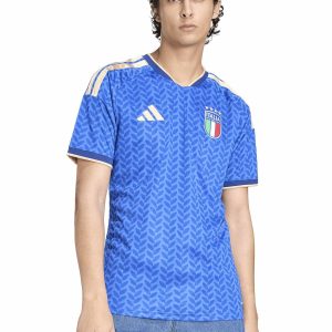 T-SHIRT CALCIO AZZURRA ADIDAS ITALIA 26 FIGC DA UOMO