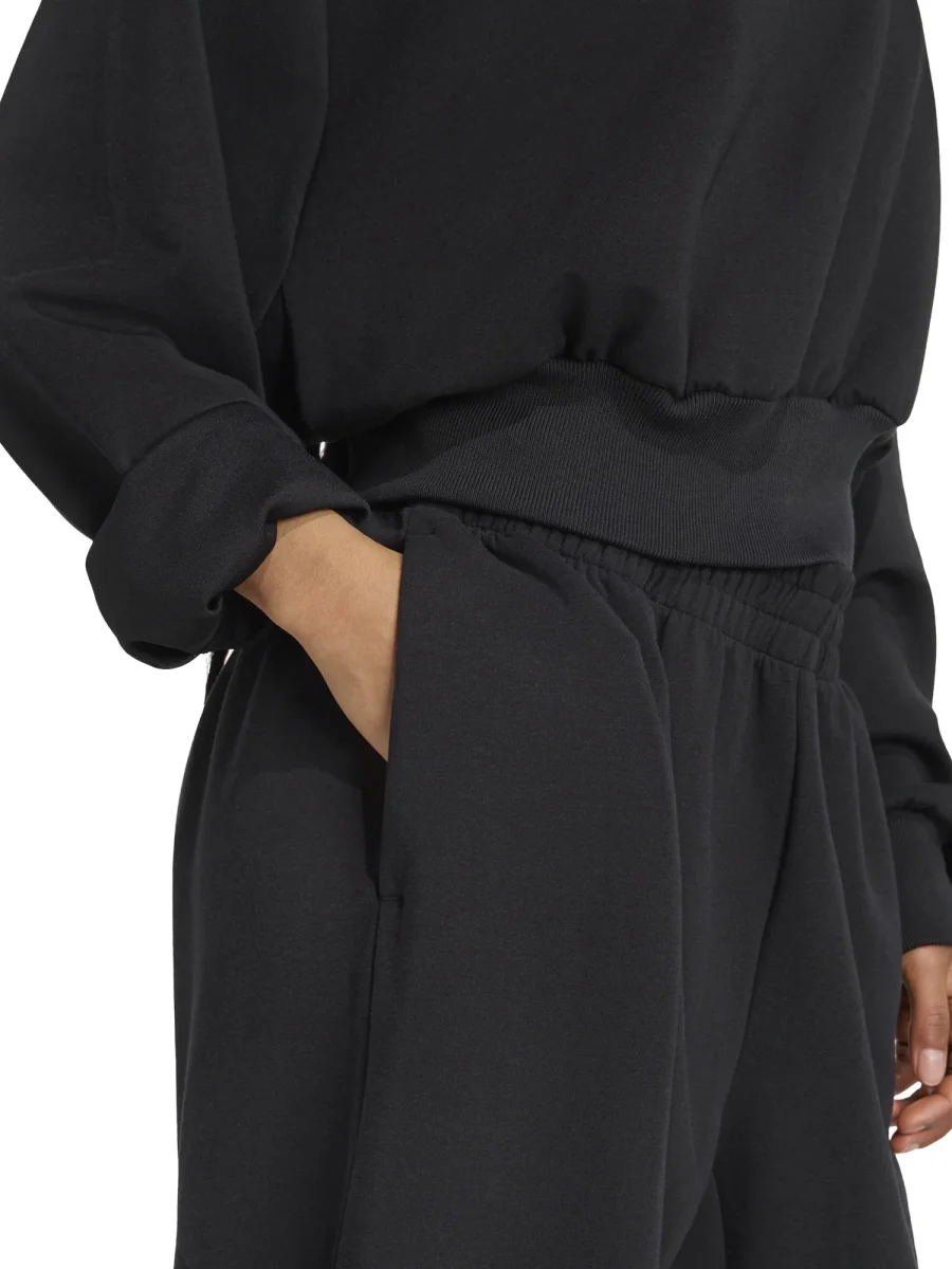 FELPA NERA CROP ADIDAS SOFT LUX DA DONNA - immagine 5