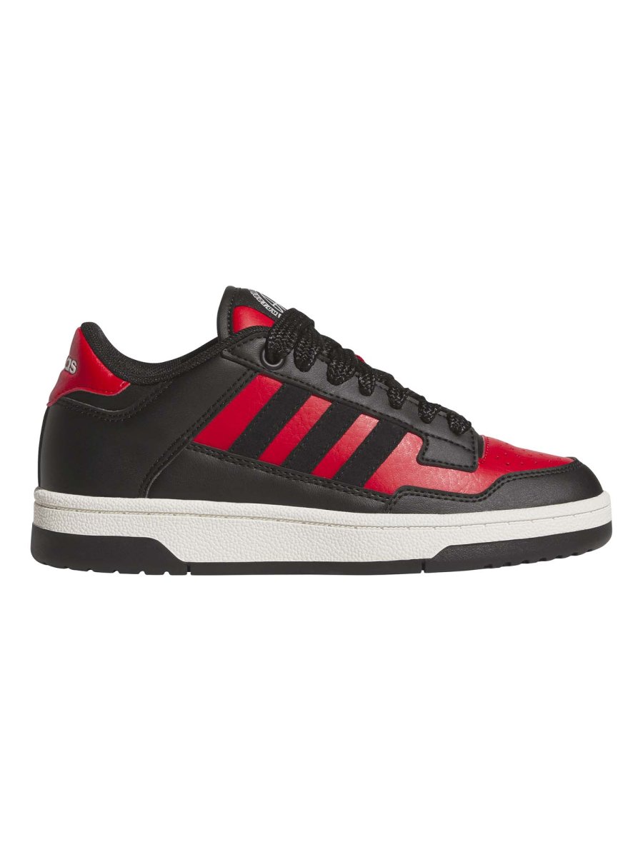 SNEAKERS RAPID COURT LOW ADIDAS JUNIOR NERO ROSSO - immagine 2