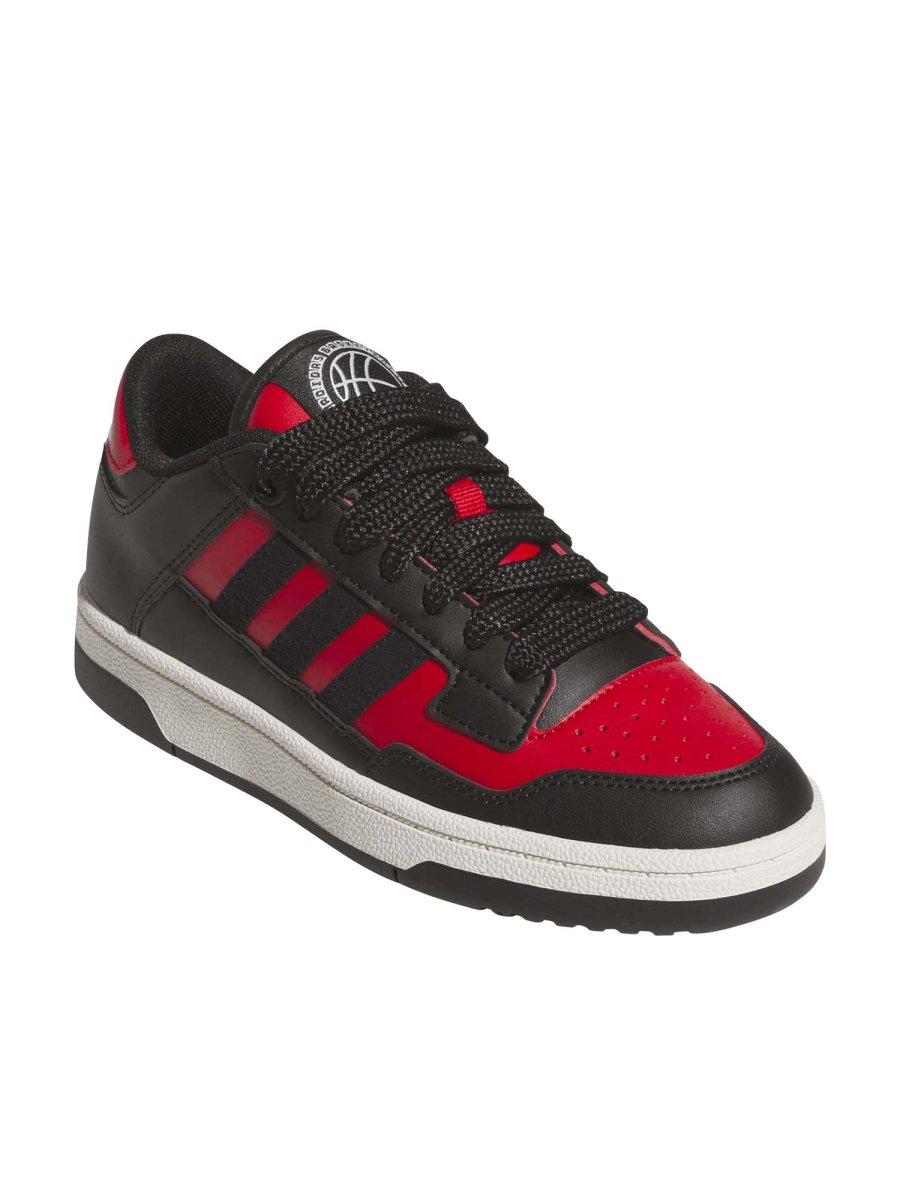SNEAKERS RAPID COURT LOW ADIDAS JUNIOR NERO ROSSO - immagine 3