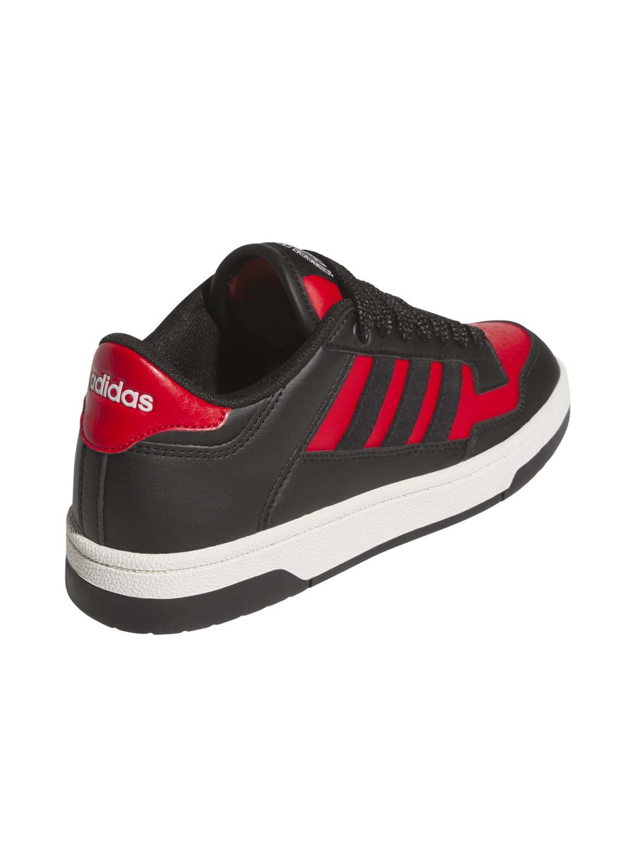SNEAKERS RAPID COURT LOW ADIDAS JUNIOR NERO ROSSO - immagine 4