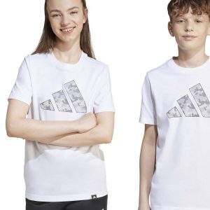 T-SHIRT GRAPHIC MIMETICO ADIDAS JUNIOR UNISEX BIANCO