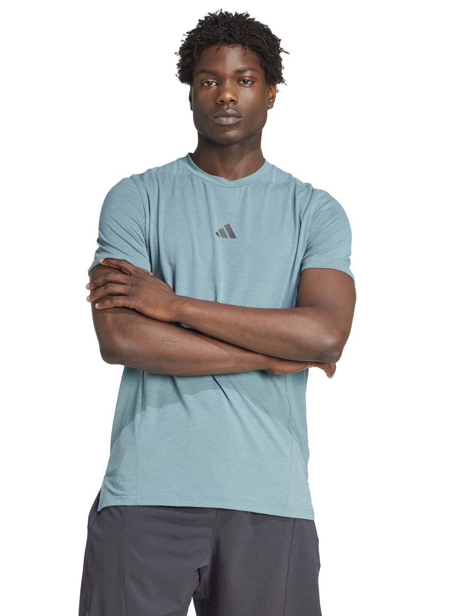 T-SHIRT DESIGNED FOR TRAINING ADIDAS DA UOMO VERDE