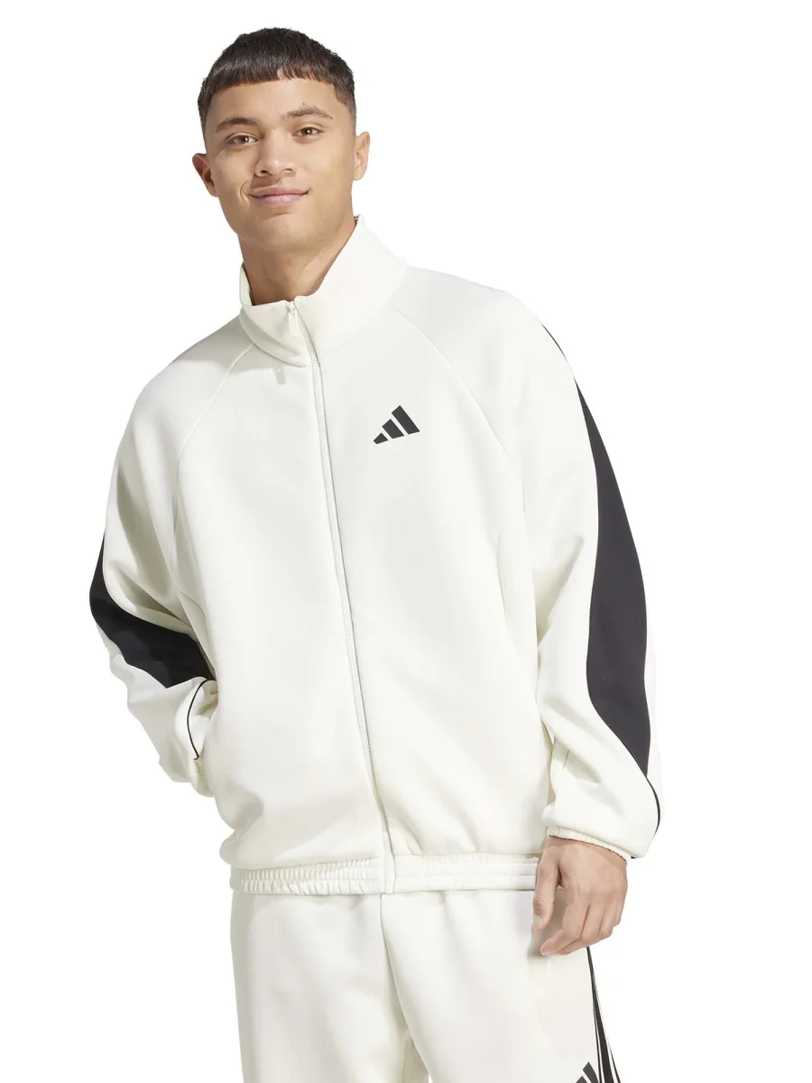 FELPA BIANCA ADIDAS DA ALLENAMENTO STADIUM DA UOMO