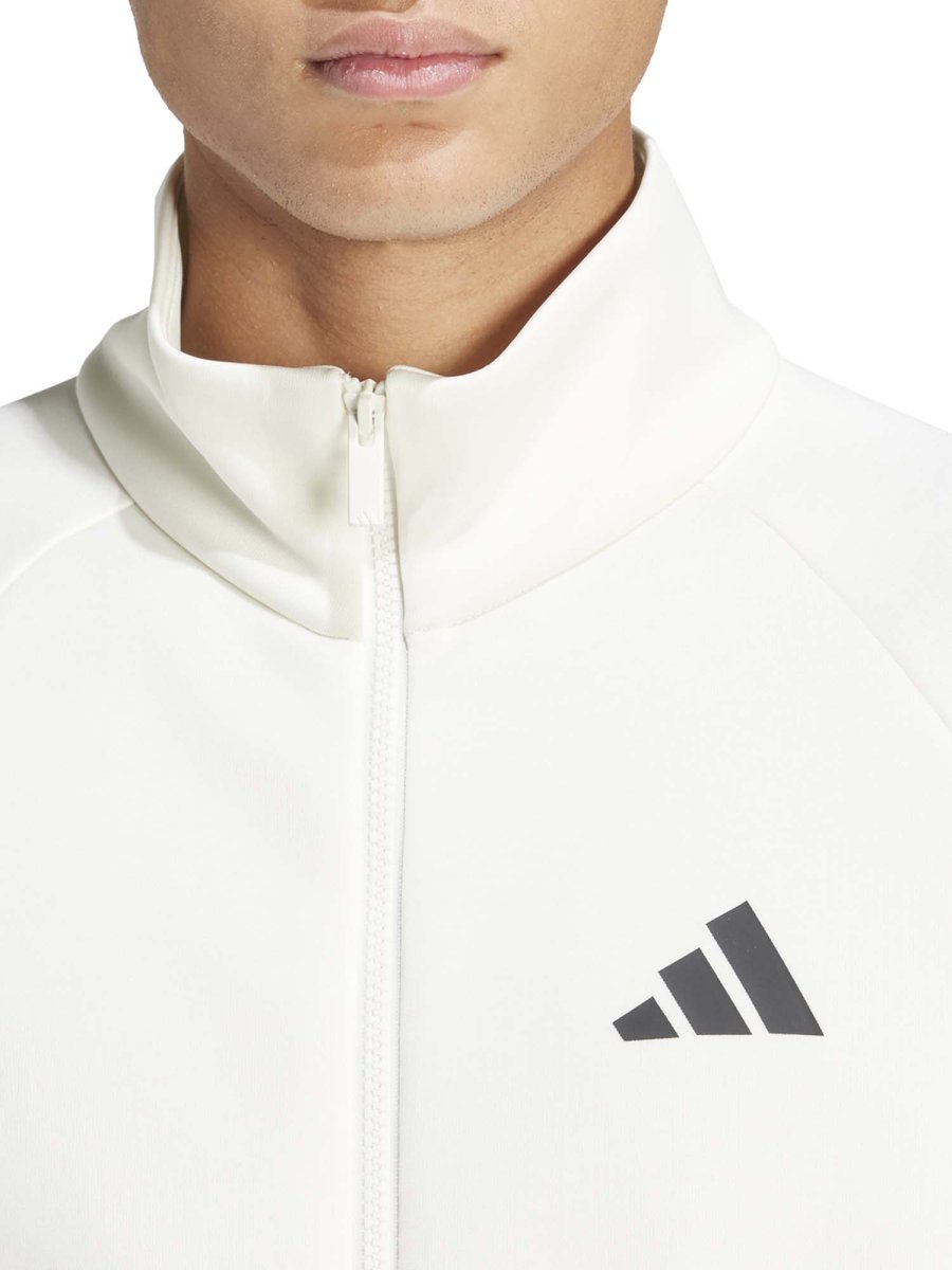 FELPA BIANCA ADIDAS DA ALLENAMENTO STADIUM DA UOMO - immagine 5