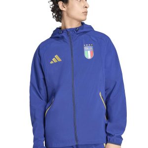 FELPA ITALIA TIRO TRAVEL FULL ZIP ADIDAS DA UOMO BLU