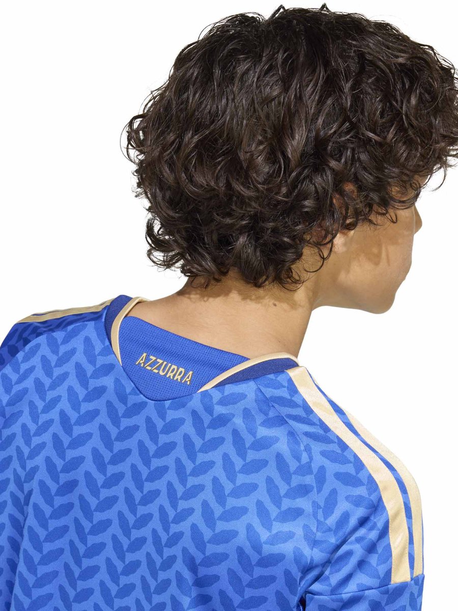 T-SHIRT CALCIO AZZURRA ADIDAS ITALIA FIGC JUNIOR UNISEX - immagine 6