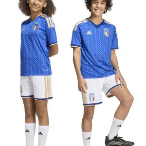 SHORT CALCIO BIANCO ADIDAS ITALIA 26 FIGC JUNIOR UNISEX