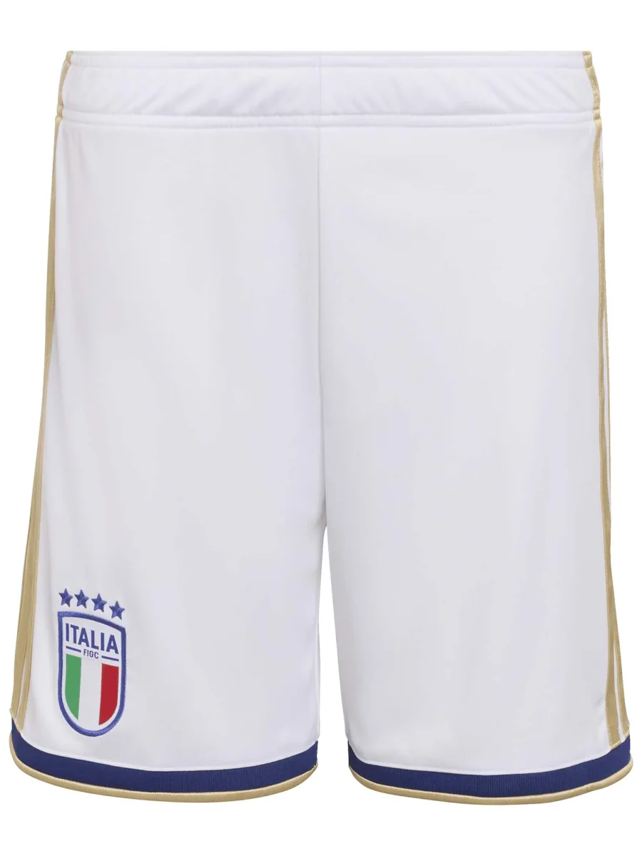 SHORT CALCIO BIANCO ADIDAS ITALIA 26 FIGC JUNIOR UNISEX - immagine 3
