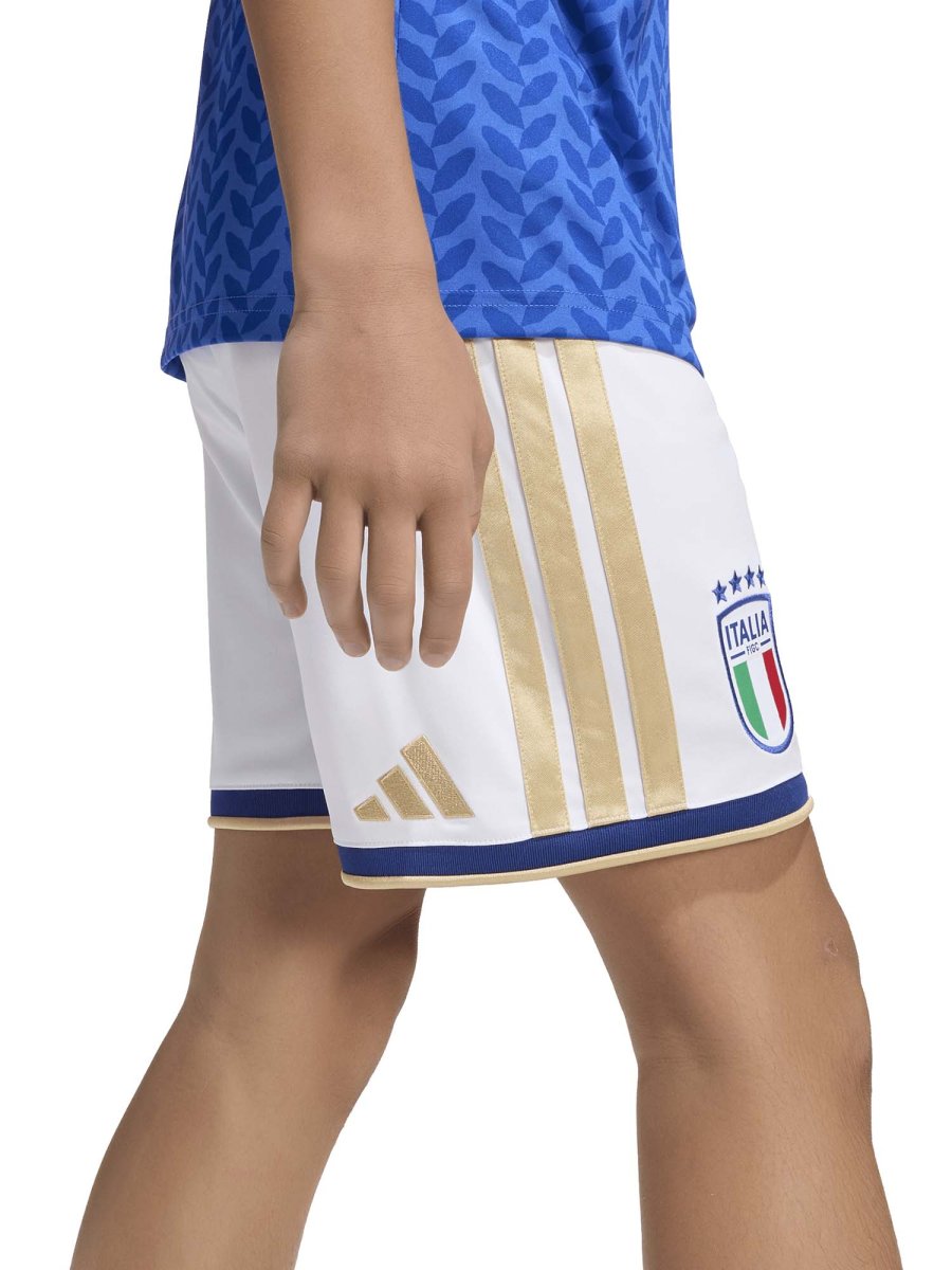 SHORT CALCIO BIANCO ADIDAS ITALIA 26 FIGC JUNIOR UNISEX - immagine 5