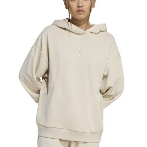 FELPA BEIGE ADIDAS CON CAPPUCCIO DA DONNA